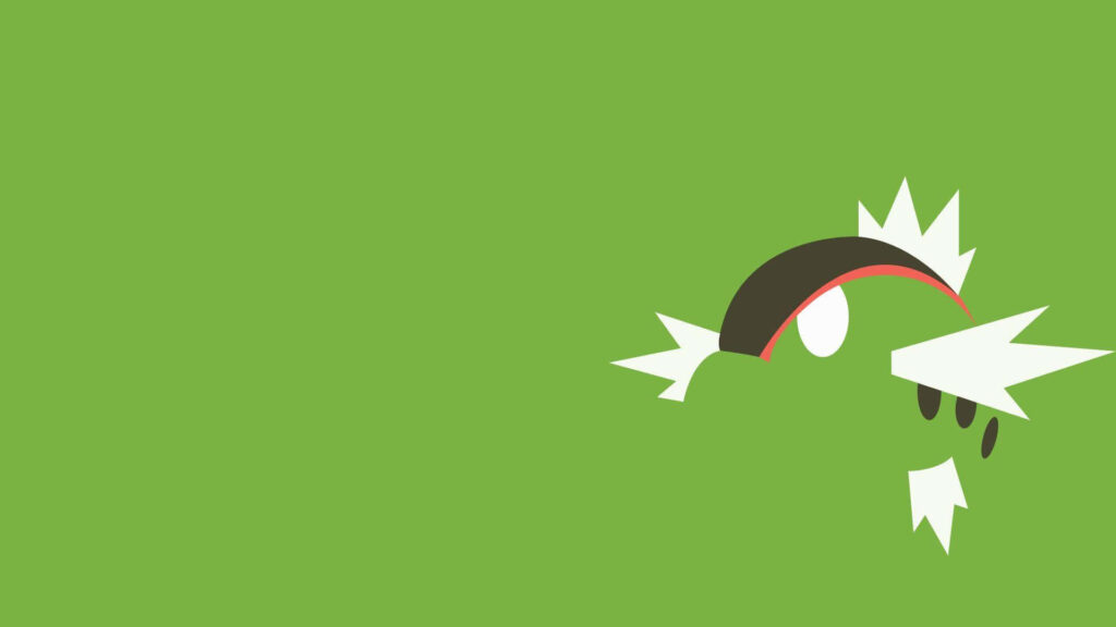 Minimalist Green Wallpaper Featuring Bold Basculin Design