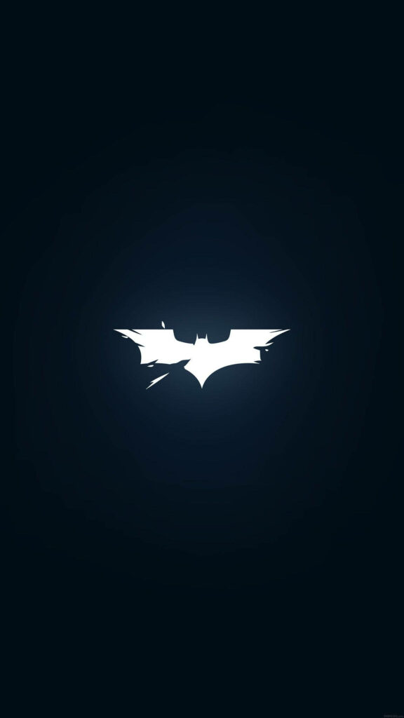 Minimalist Batman Logo Wallpaper on Dark Background - The Dark Knight