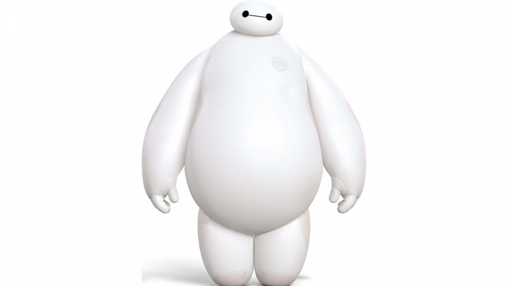 Minimalist Baymax Wallpaper Background - Big Hero 6 Design