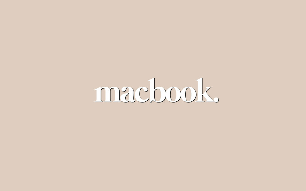 Minimal Beige MacBook Wallpaper for a Clean Desktop Aesthetic