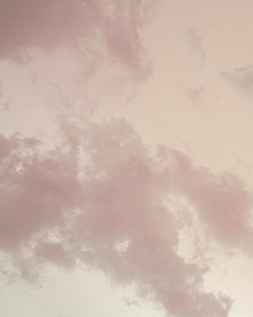 Serene Minimalist Beige Wallpaper with Wispy Clouds for iPhone