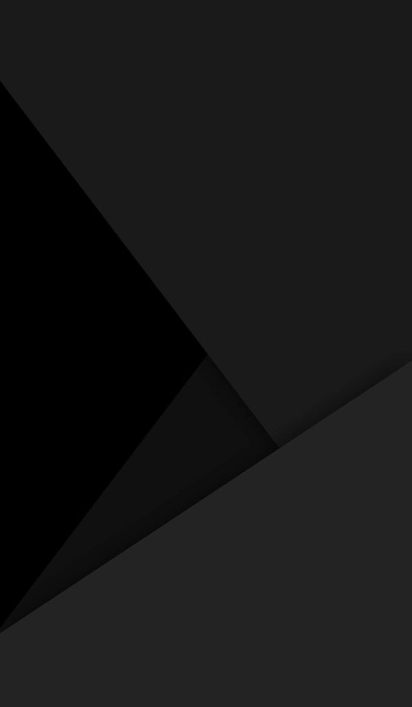 Minimalist abstract wallpaper with deep black and charcoal geometric layers for OLED screens