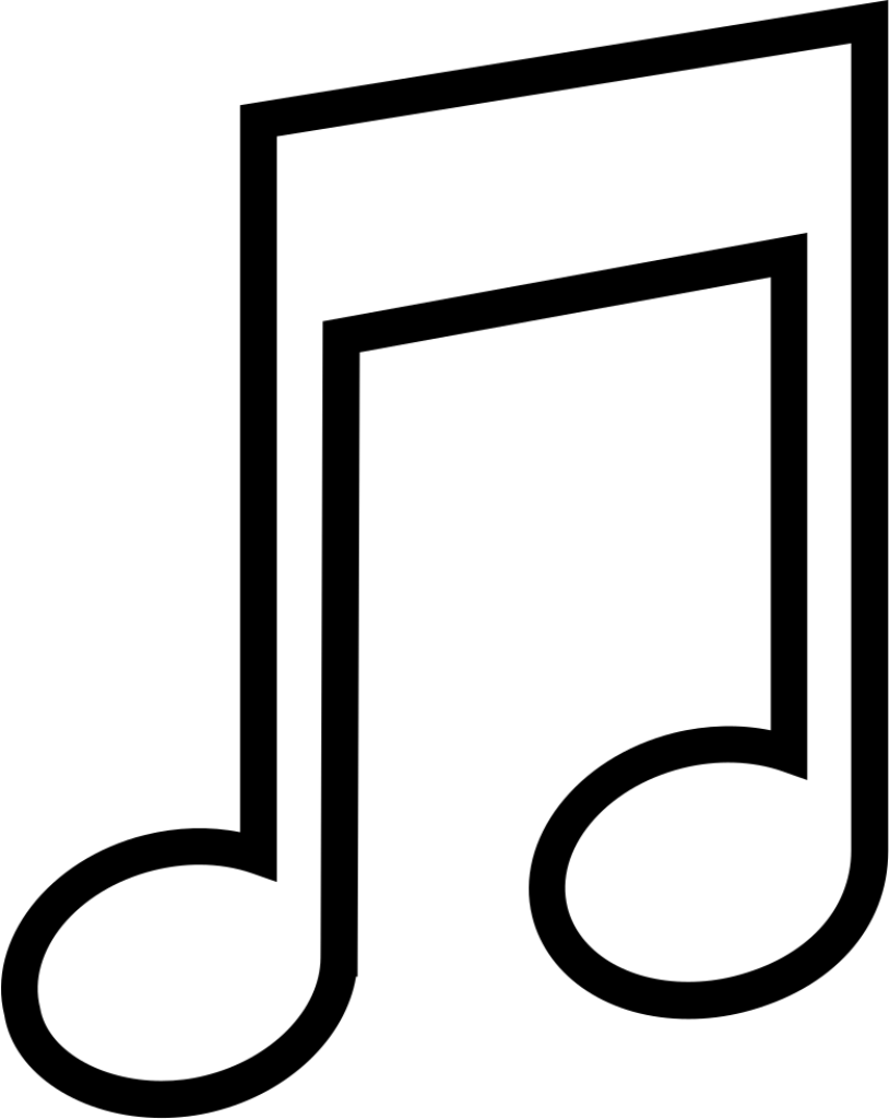 Sleek Black Musical Note Wallpaper for Creative Designs