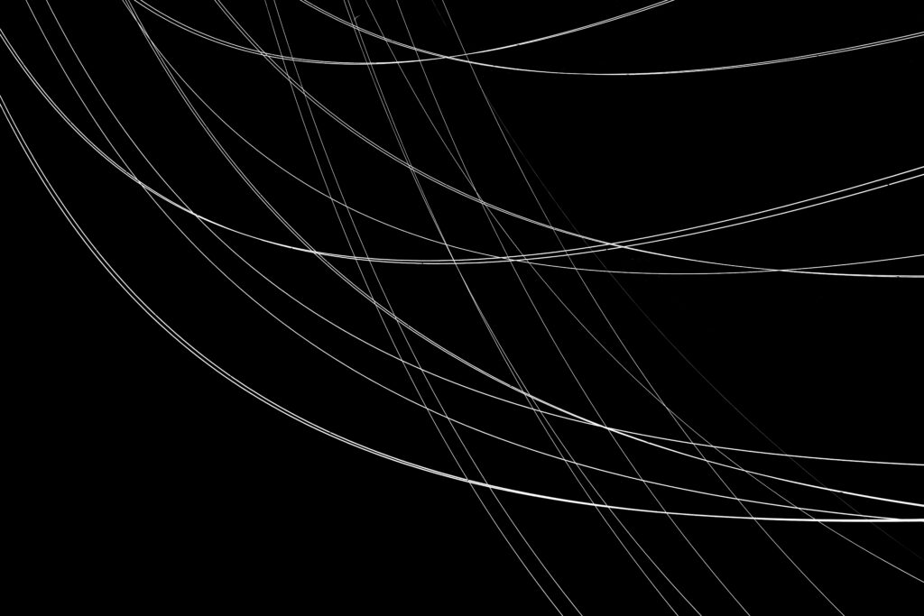 Elegant Minimalist Black Wallpaper with White Lines - 8192x5461