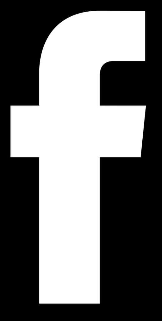 Minimalist Black & White Facebook Logo Wallpaper - Transparent Background