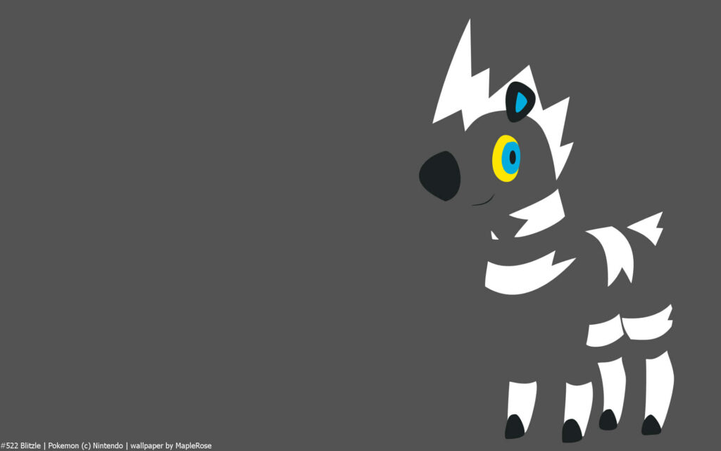 Minimalist Blitzle Vector Art on Sleek Gray Background Wallpaper