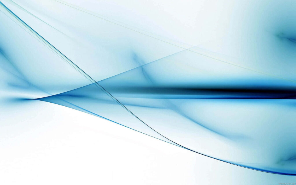 Minimalist Blue Abstract Wallpaper: Serene Fluid Design Background