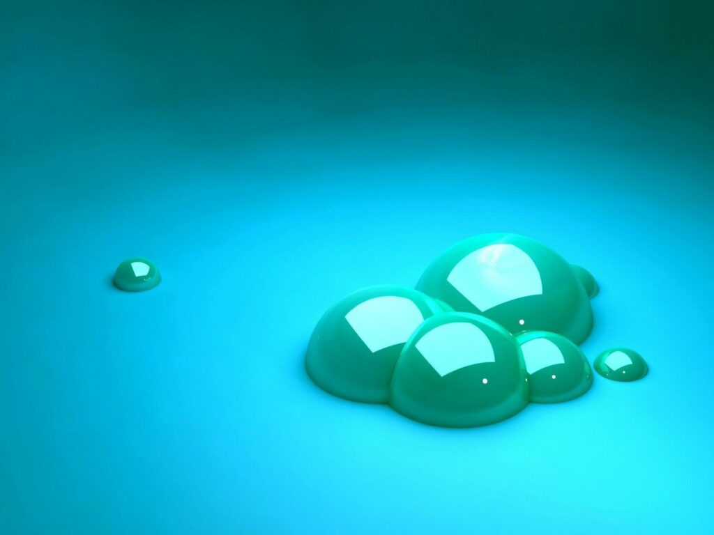 Minimalist Blue Bubble Wallpaper: Soothing Gradient Background