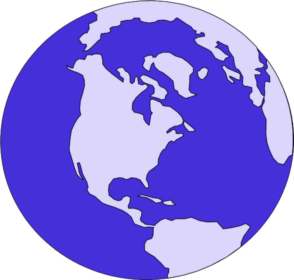 Minimalist Blue Globe Wallpaper - Modern Educational Background