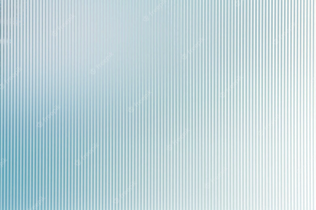 Minimalist Blue Striped Glass Wallpaper with Gradient Lines - Modern Design