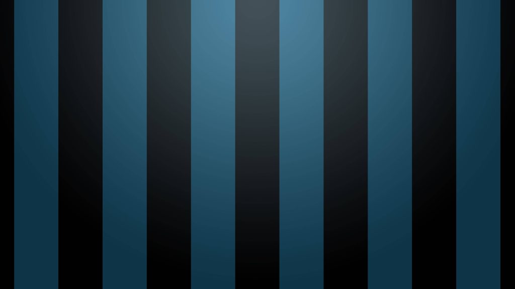 Minimalist blue and black vertical striped wallpaper with subtle vignette for sleek backgrounds