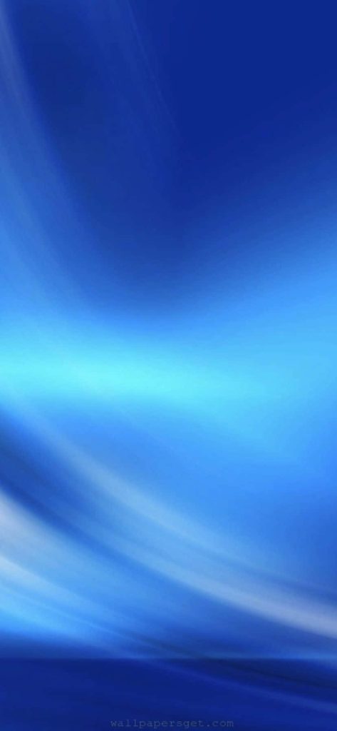 Minimalist blue iPhone wallpaper with soft light waves and smooth azure gradients background