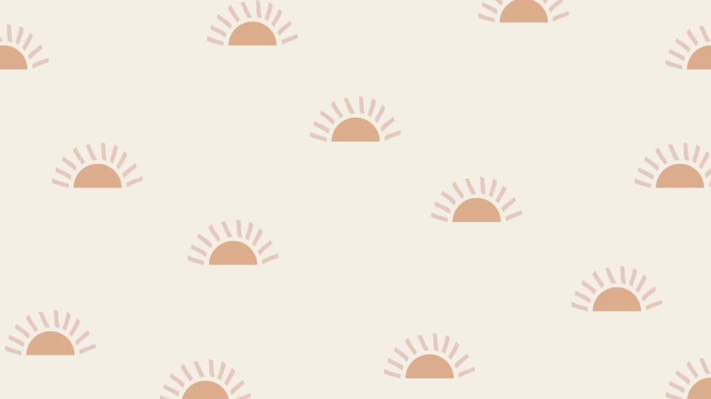 Minimalist Boho Sunrise Wallpaper in Earthy Tones - Serene Design