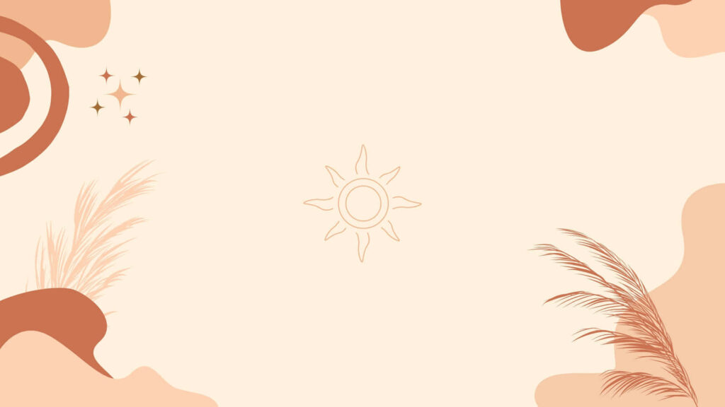 Minimalist Boho Wallpaper: Tranquil Earthy Tones & Shapes