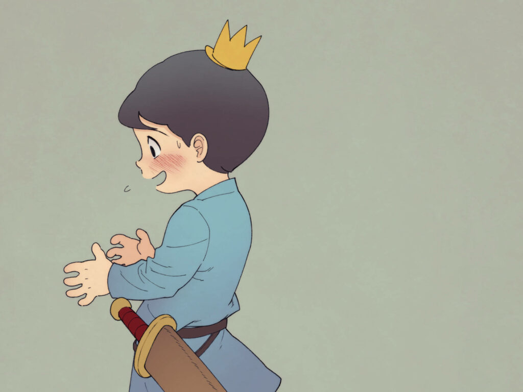 Minimalist Bojji Wallpaper: Charming Vector Art Background