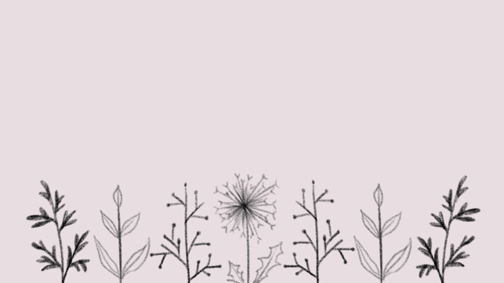 Minimalist Plant Wallpaper: Elegant Botanical Design on Soft Background