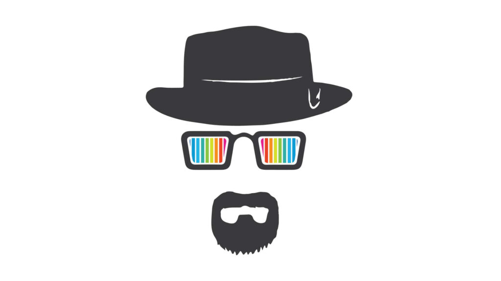 Minimalist Breaking Bad Wallpaper: Walter White's Bold Iconic Look