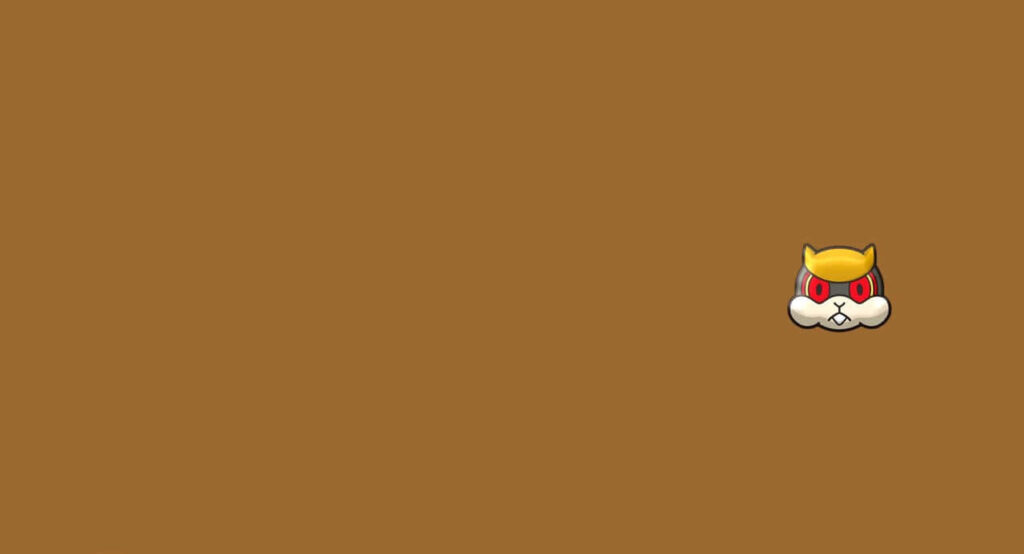 Minimalist Brown Wallpaper with Stylized Patrat Head Design