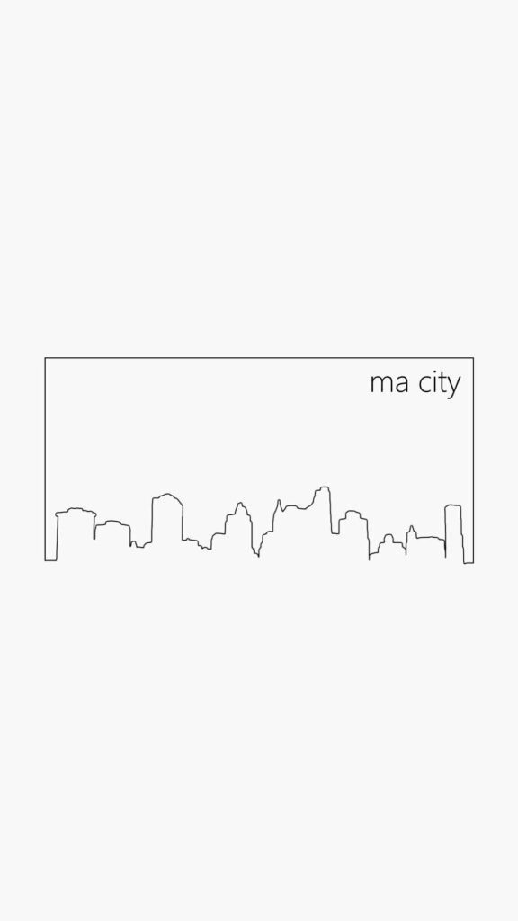 Minimalist City Skyline Wallpaper: Clean Lines & Simple Living
