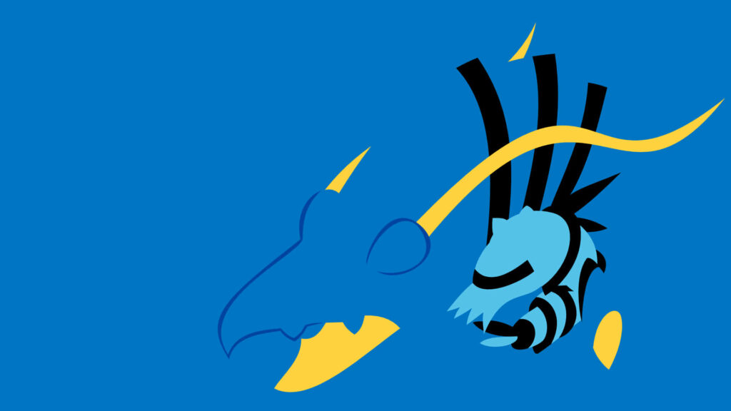 Minimalist Clawitzer Wallpaper: Bold Colors & Clean Lines