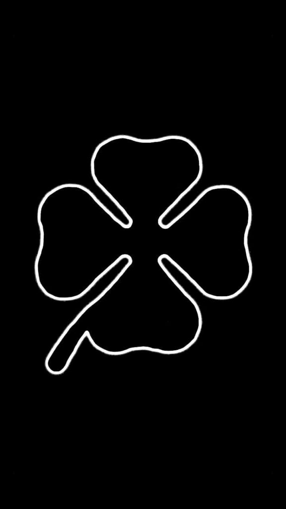 Minimalist Four-Leaf Clover Wallpaper for Galaxy Note 20 Ultra