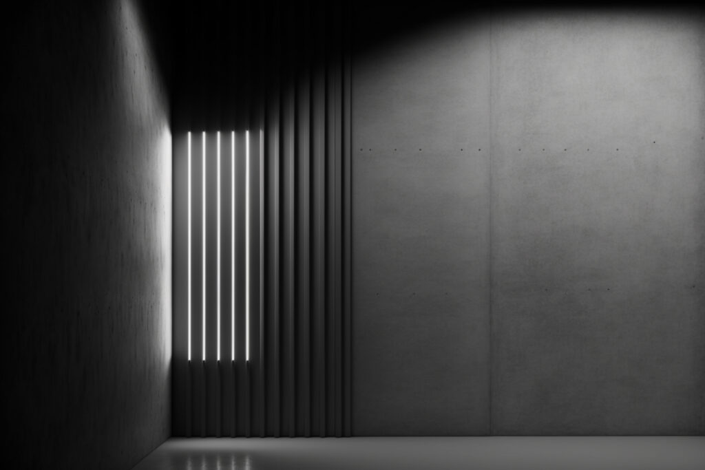 Modern Minimalist Wallpaper: Concrete Wall with Subtle Lighting