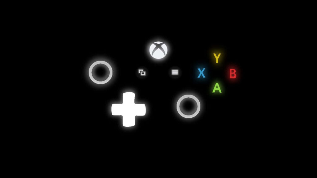 Artistic Essence of Xbox Controller in a Minimalistic Setting Wallpaper