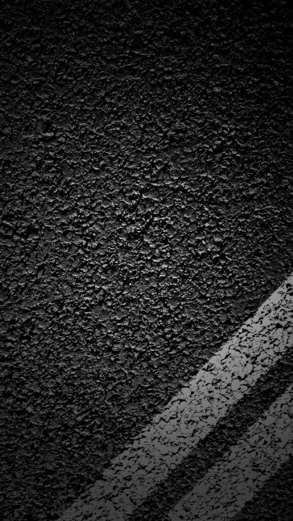 Minimalist Dark Asphalt Wallpaper with Diagonal White Line for iPhone