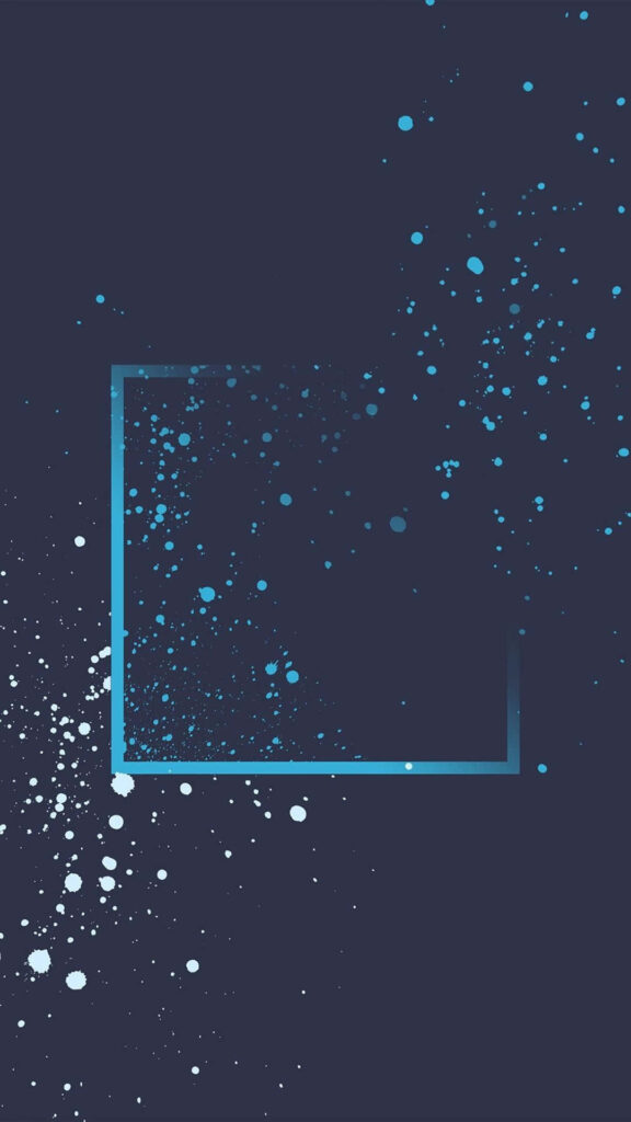 Minimalist Dark Blue Wallpaper with Dynamic Water Droplet Splash