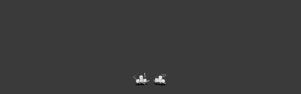 Minimalist Dark Gray Wallpaper with Dual Monitor Setup Design