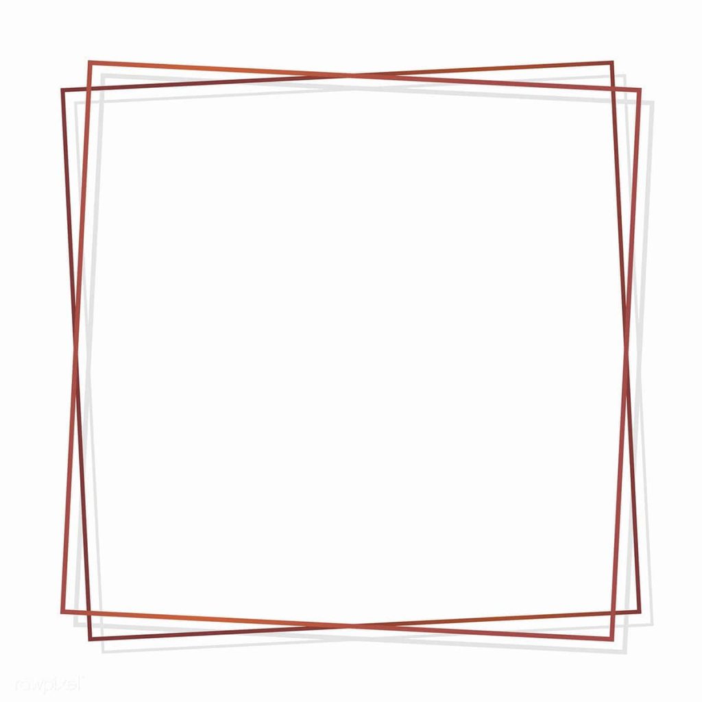Minimalist overlapping dark red square frames with drop shadows on white background wallpaper
