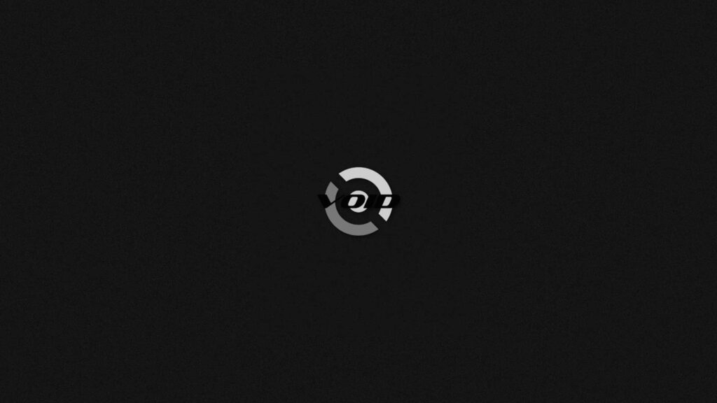 Minimalist Dark Background with Modern Circular Emblem Wallpaper