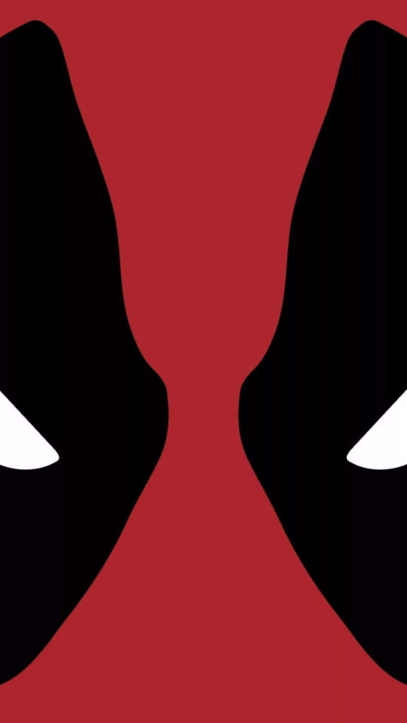 Deadpool Logo: A Vibrant Vector Illustration, Perfect for Minimalist Phone Wallpapers