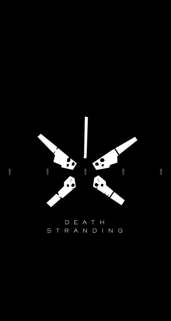 Minimalist Death Stranding Wallpaper for iPhone: Black & White Design