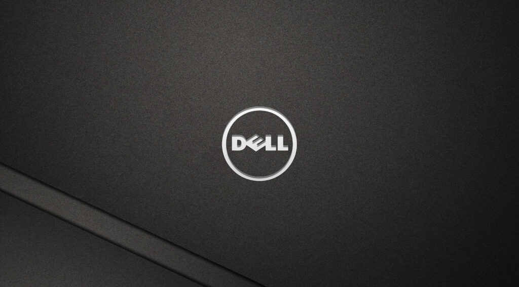 Minimalist Dell Logo Wallpaper on Sleek Dark Background