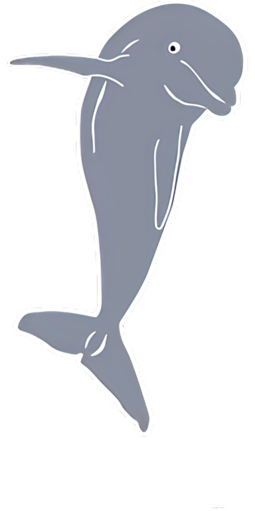Monochromatic Dolphin Wallpaper: Sleek Minimalist Design