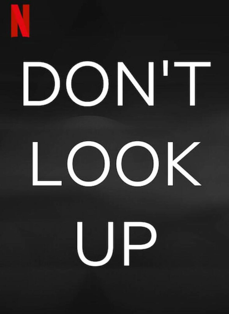 Minimalist Don't Look Up Wallpaper - Netflix Original Design