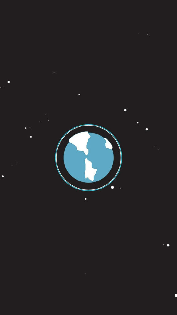Minimalist Earth Orbit Wallpaper for Android – Sleek Design