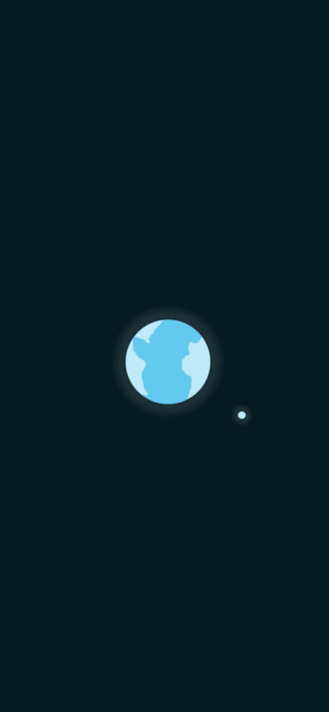 Modern Minimalist Earth Wallpaper on Dark Background