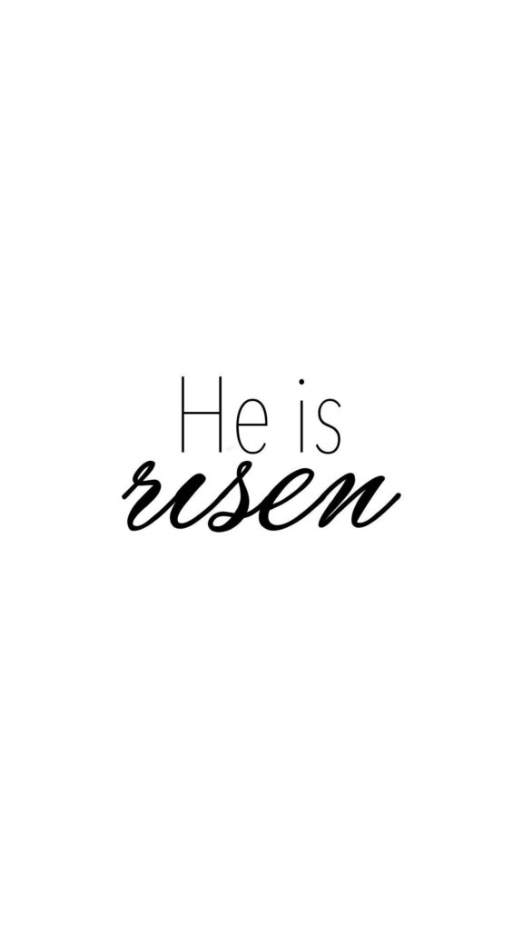 Sacred Simplicity: Minimalist Christian Easter Design Unveils 'He Is Risen' Wallpaper