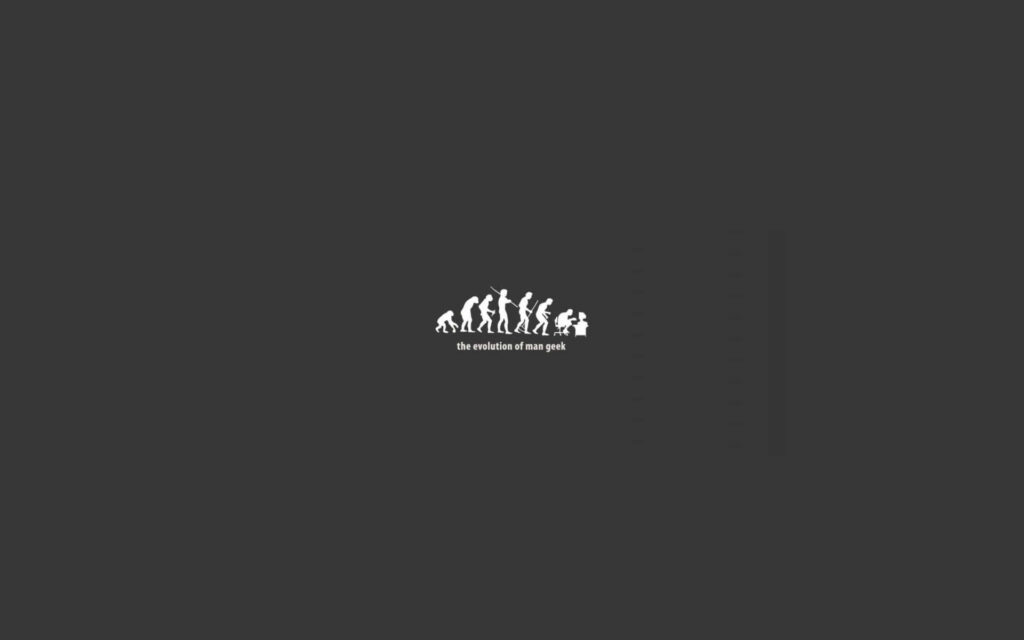 Minimalist Evolution of Man Wallpaper for Modern Computer Rooms