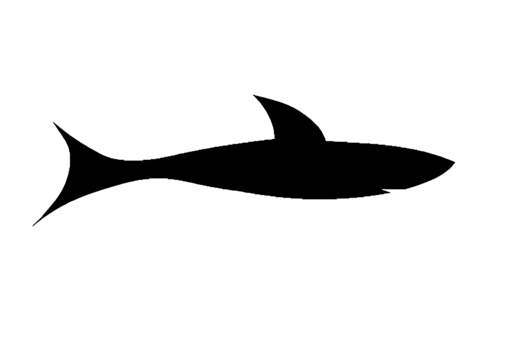 Minimalist Fish Silhouette Wallpaper - Sleek Aquatic Design