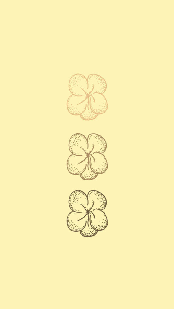 Minimalist Floral Wallpaper in Soft Tones on Light Background