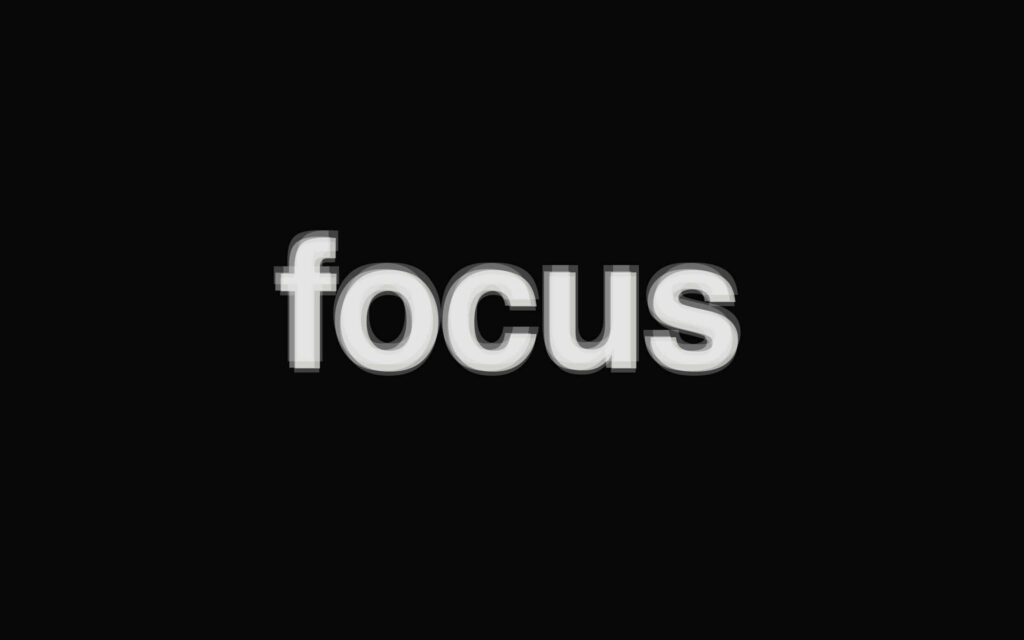Minimalist Focus Wallpaper: Black Background with Shadow Effect