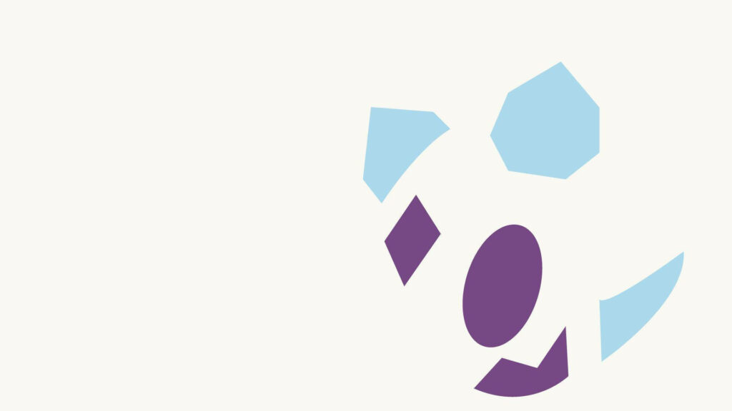 Minimalist Froslass Wallpaper: Abstract Shapes in Soft Colors