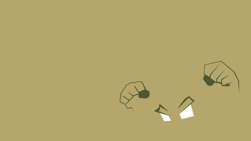Minimalist Geodude Wallpaper: Rugged Rock Pokémon Design