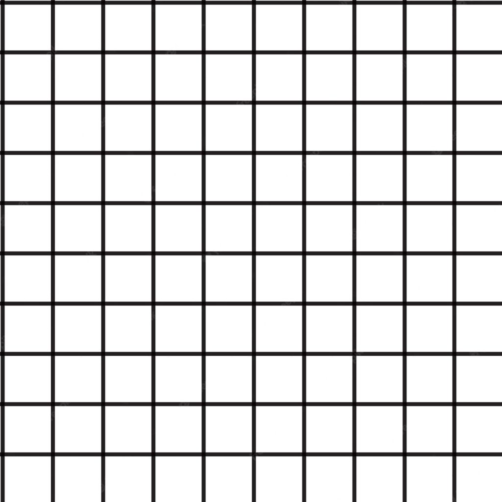 Minimalist geometric grid wallpaper with thin black lines on white background for modern workspace