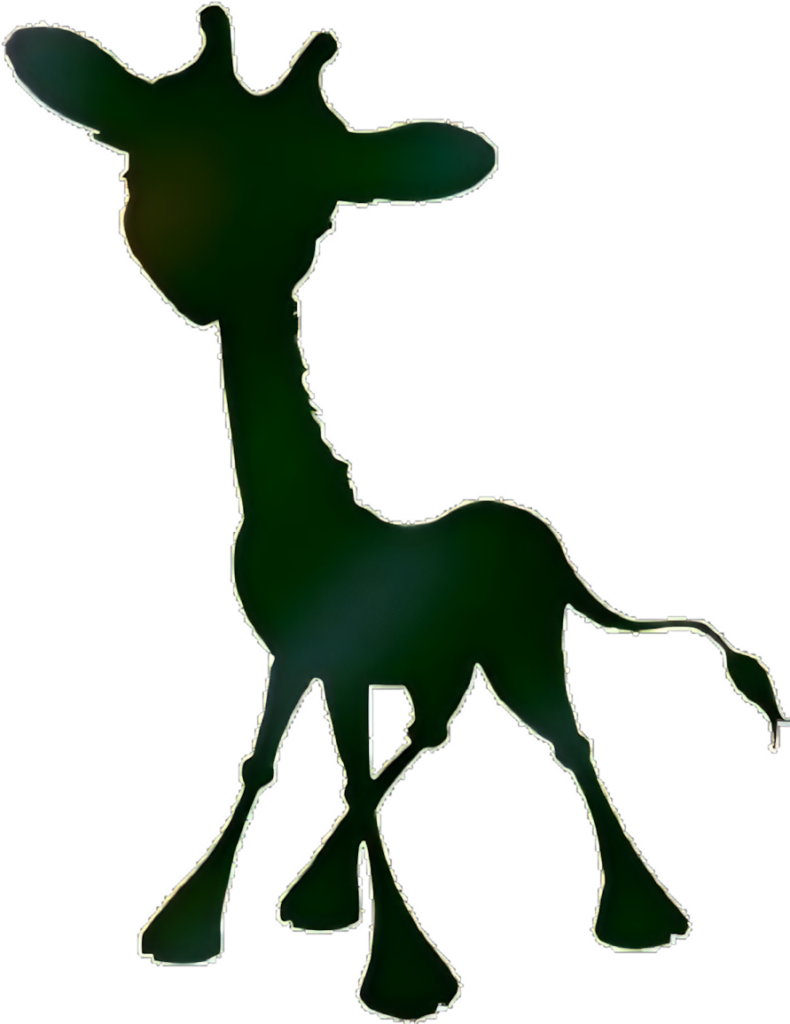 Minimalist Giraffe Silhouette Wallpaper - Elegant Background Decor