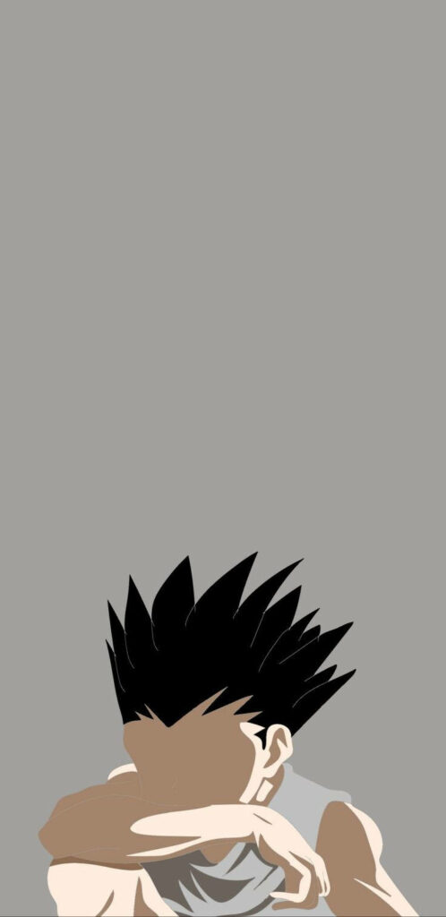Minimalist Gon Freecss Wallpaper - Hunter x Hunter Vector Art