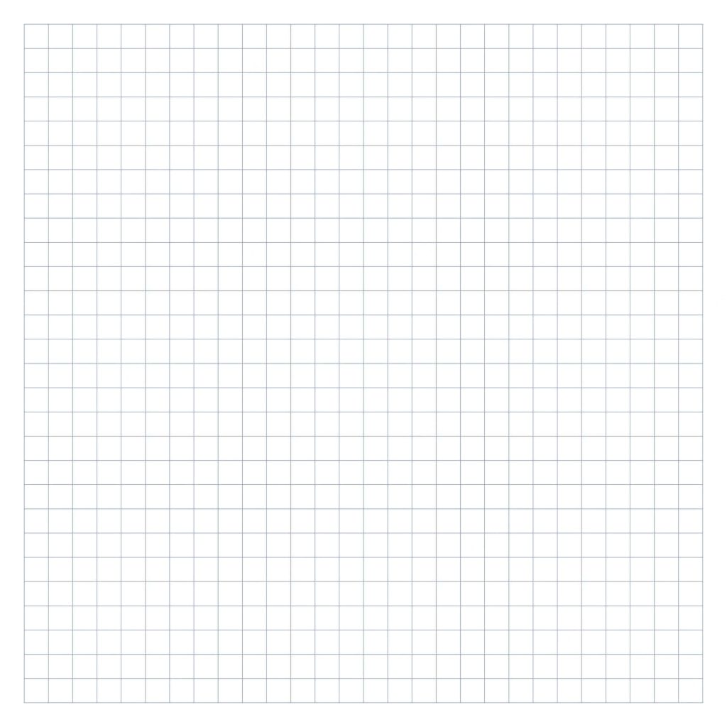 Minimalist graph paper wallpaper with subtle gray grid lines on a crisp white background